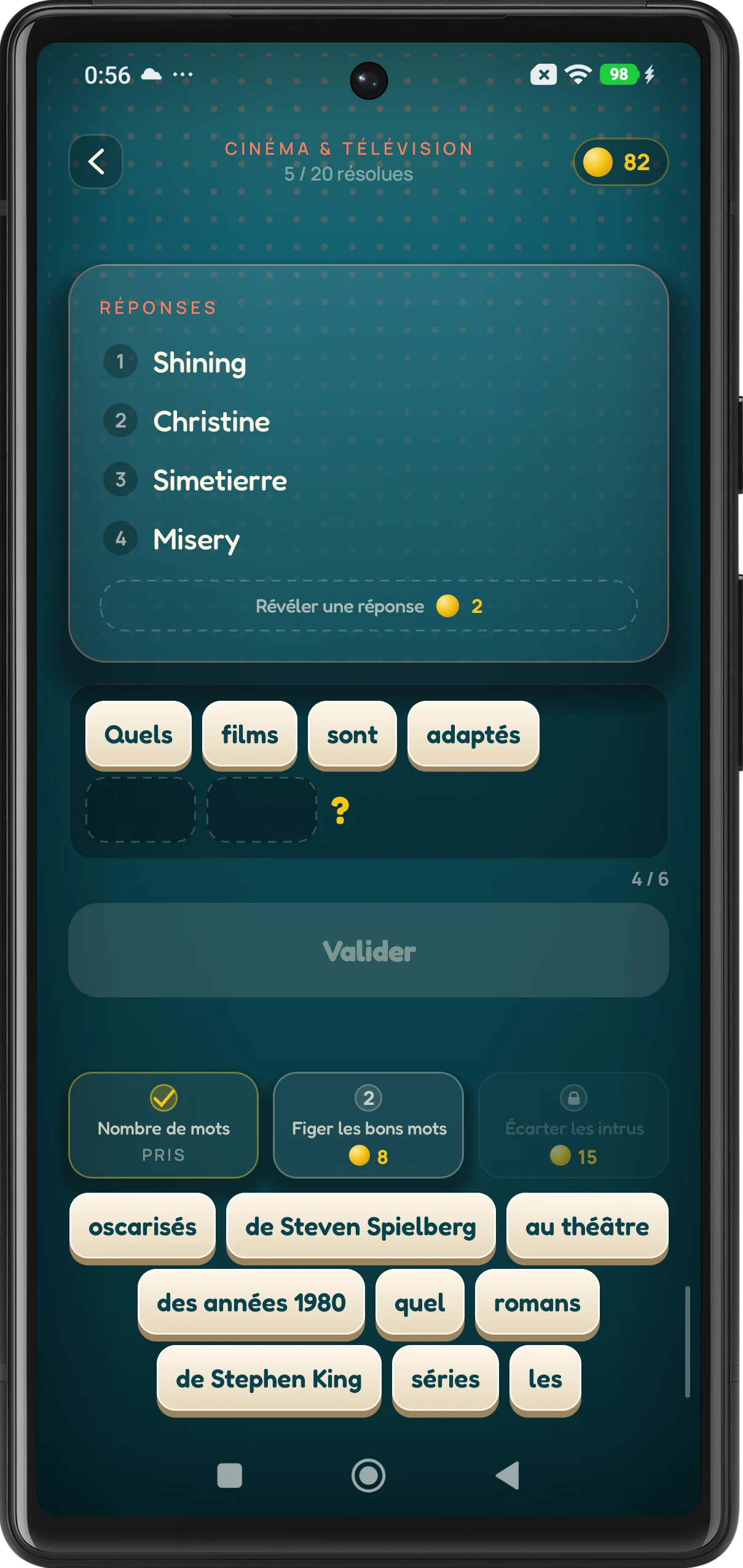 Quiz : trouve la question screenshot