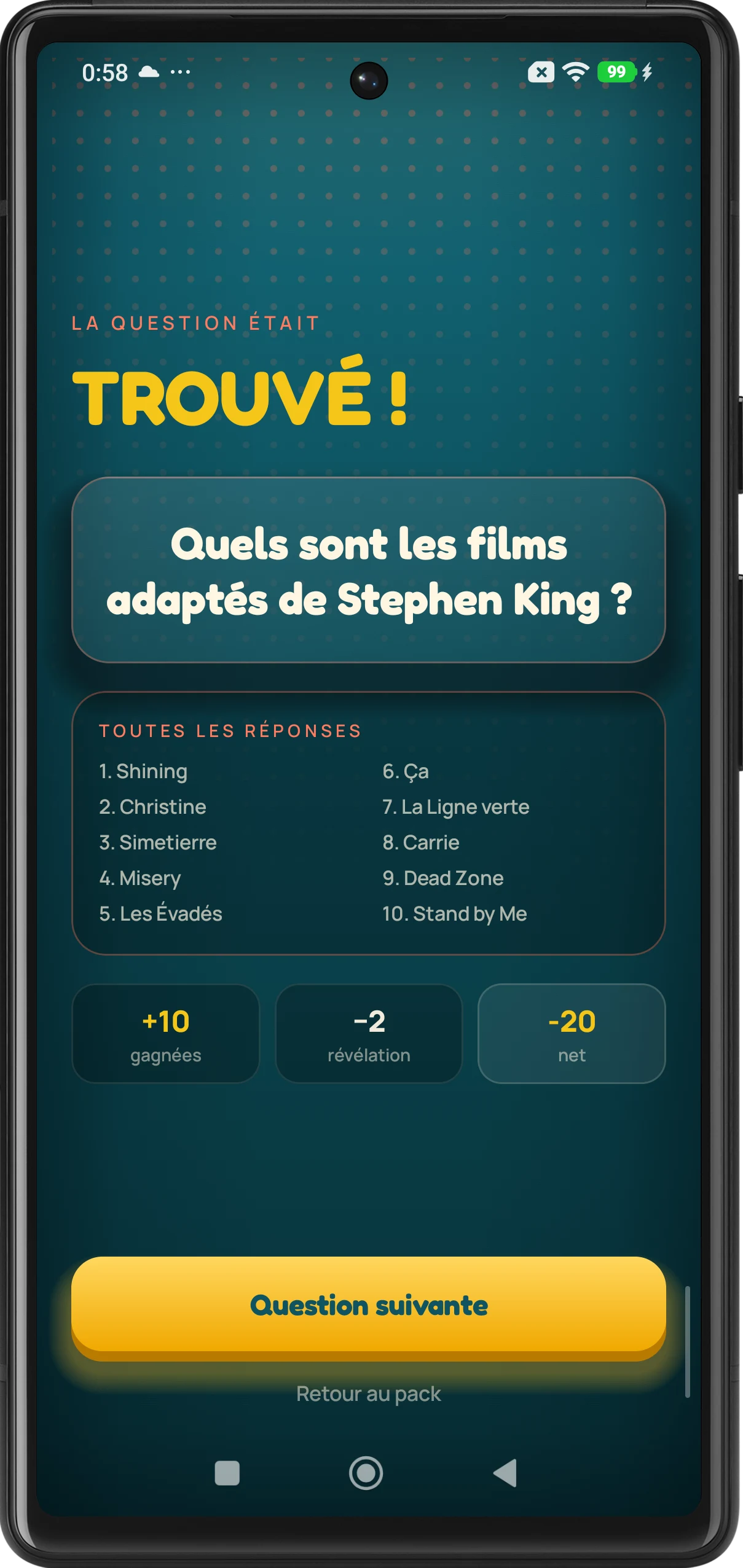 Quiz : trouve la question screenshot