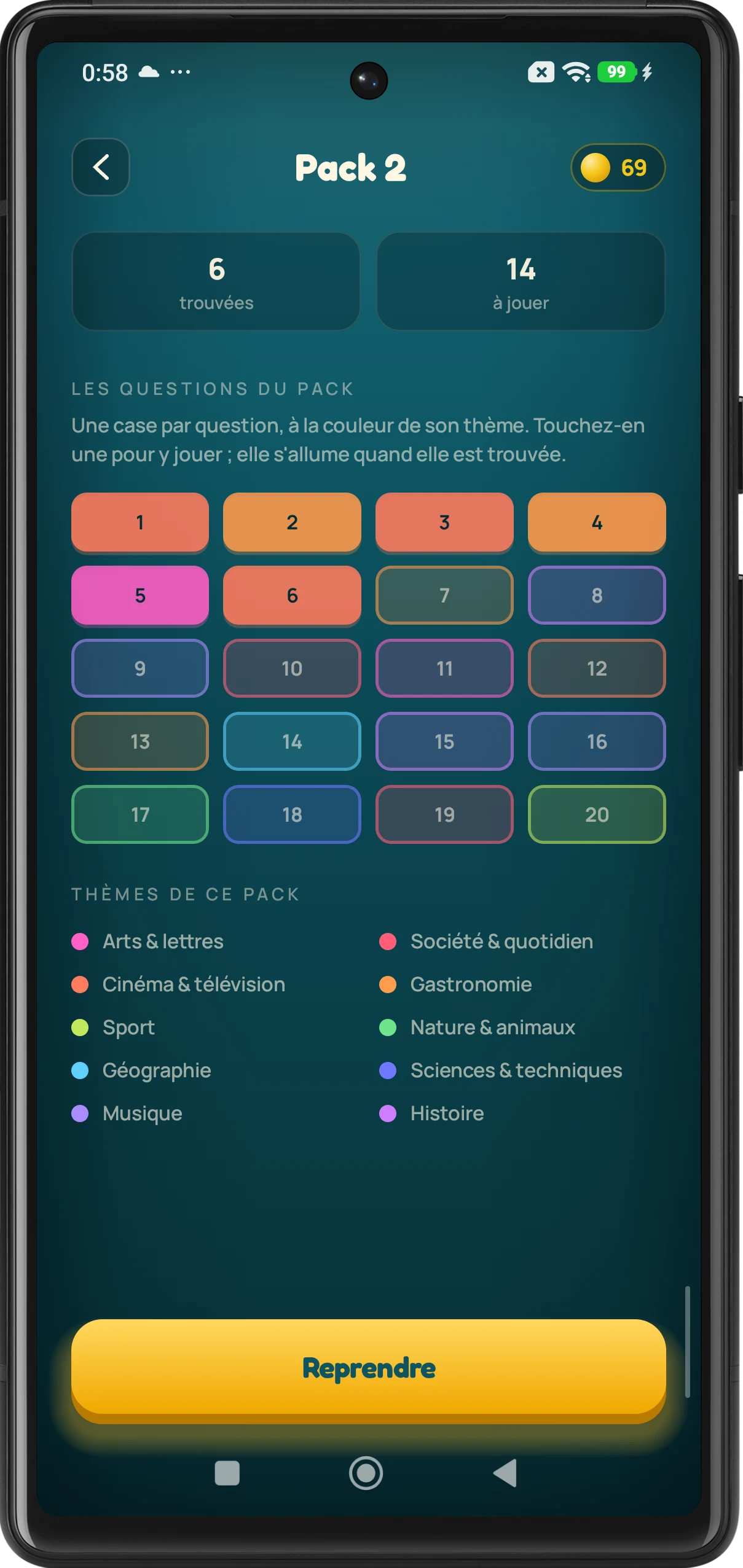 Quiz : trouve la question screenshot